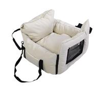 Smandy Suministros de Viaje para Perros Almohadillas Desmontables Asiento de Automóvil para Mascotas Lavable y Transpirable Cama de Viaje con Asas para Asiento de Automóvil para Perros Que Viaja Al