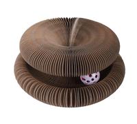Smandy Tablero Rascador para Gatos, Almohadillas para Rascar, Rascador de Cartón Corrugado, Almohadilla para Rascar con Bola de Campana para Gatitos de Interior, Protector de Muebles, Tablero para