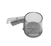 Smandy Tamiz de Harina, Tamices Mecanismo de Prensa de Capacidad de 3 Tazas Marcas de Medición Transparentes Tamiz para Hornear para Pasteles Galletas Pastelería de Harina, Malla Fina de Acero