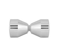 Smandy Tiradores, pomo Cromado de la manija del tirón de la aleación de Aluminio para la Puerta casera del Vidrio de la Ducha del Cuarto de baño(#1)