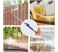 Smandy Varita Limpiadora de Alta Presión, Tubo Inoxidable de Aleación de Aluminio con Válvula de Bola de Cobre y TPR, 2 Boquillas de Chorro y Ventilador para Lavado de Autos, Ventana