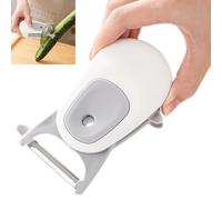 Smaoqingji 3 Peladores En 1 Verduras Pelador - 1 Pieza, Blanco, Pelapatatas Pela Pelador Serrado, Apto Para Pelar Todo Tipo de Frutas y Verduras, Pelado Rápido sin Atascos, Fácil de Limpiar