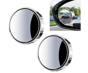 Smaoqingji Ajustable Espejo Retrovisor Punto Ciego - Pack de 2, Plata, Coche Retrovisores de Angulo Muerto, Adecuado Para Coches, Furgonetas, Suvs etc, Creando un Entorno de Conducción más Seguro