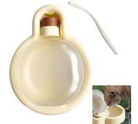 Smaoqingji Bebedero Portatil Perro Botella - 1 Pieza, Amarillo, Dispensador de Agua a Prueba de Fugas para Mascotas al Aire Libre, Fácil de Resolver el Problema de Las Mascotas sin Agua