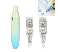 Smaoqingji Cinta Correctora Retráctil Corrector - set de 3 Unidades, Verde, Azul, Rodillos Correctivos Coloridos con Degradado, Ideal Para Corregir Errores Escritura Diferentes Tipos de Bolígrafos
