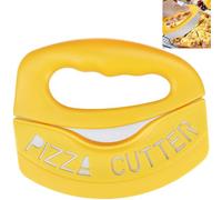 Smaoqingji Cortador Pizza Cutter Corta De Cortapizzas - 1 Pieza, Amarillo, Cuchillo Cortapizzas con Funda Protectora, Para Cortar Pizza, Pastel, pan Otras Cosas, También Adecuado Cortador de Hierbas