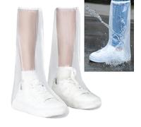 Smaoqingji Cubre Zapatos Impermeable Cubrezapatos - 6 Piezas, Blanco, Cubrezapatos Desechables,one off Cubrezapatos Prácticos, Impermeables, Fáciles de Salir en un Día Lluvioso
