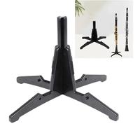 Smaoqingji Soporte De Clarinete Accesorios - 1 Pieza, Negro, Flauta Transversal Desmontable, para Vientos y Escolar Saxofon, Transportable en Boquilla, Llevar Consigo Material ABS, Sólido Duradero