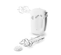 SMAPP Batidora eléctrica, Batidora eléctrica 580 W, pequeña, 5 Niveles, Batidoras, Batidoras, Disco para puré, Batidora eléctrica para Masa y Nata montada, Batidora de Cocina (Blanco)