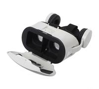 Smarbettiy Auriculares de realidad virtual para iPhone y smartphones Android de 5.5 a 6.7 pulgadas, gafas 3D VR, integrado y controlador para juegos móviles y películas (blanco)