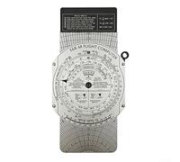 Smarbettiy E6B Computadora de vuelo Aviación Plotter Rueda Circular Regla de deslizamiento Piloto Entrenamiento Corrección de viento Consumo de combustible Herramienta de planificación de vuelo