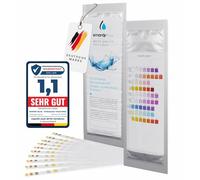 smardy 10x Tiras Reactivas 9en1 - para agua potable, piscina y acuario | pH, alcalinidad, nitrato, nitrito, medir dureza total | Tiras prueba para acuario, piscina | Análisis del agua