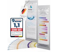 smardy 13en1 Tiras de Prueba de Agua Potable 10x Test Strips Piscina Análisis de Calidad para Agua del Grifo, Tiras Reactivas - Dureza ph Cloro Plomo Nitrato