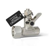 smardy Válvula de Cierre 3/8 Adaptador-T 3/8x3/8x3/8 Pulgadas Grifo de cierre adaptador de manguera de agua para conexión de 2 dispositivos 3/8 3/8 3/8" frigorífico SBS, ósmosis inversa