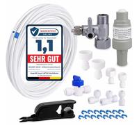 smardy ZO006 Kit de Conector Universal, 15m Manguera de Agua 1/4" | Para conectar el refrigerador americano a la toma de agua doméstica, con todos los conectores de suministro incluidos