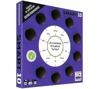 Smart 10 Entretenimiento - Paquete de Ampliación Juego de Mesa de Preguntas Smart 10 sobre Entretenimiento, 50 Tarjetas Doble Cara con 100 Preguntas, 2 a 8 Jugadores Recomendado a Partir de 14 Años