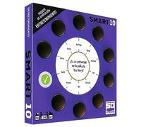 Smart 10 Entretenimiento - Paquete de Ampliación Juego de Mesa de Preguntas Smart 10 sobre Entretenimiento, 50 Tarjetas Doble Cara con 100 Preguntas, 2 a 8 Jugadores Recomendado a Partir de 14 Años