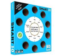 SMART 10 VIAJES - Paquete de Ampliación Juego de Mesa de Preguntas Smart 10 sobre Viajes y Aventuras, 50 Tarjetas Doble Cara con 100 Preguntas, 2 a 8 Jugadores Recomendado a Partir de 14 Años