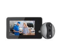 Smart 4.3" Peephole Camera - 2.4G WiFi, 5000mAh, Alexa/Google, IR Night Vision, Video Intercom, Home Security