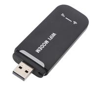 Smart 4G LTE Advanced USB WiFi Dongle Modem Router Hotspot para Viajes, Módem de Tarjeta SIM 4G SIM Portátil, 8 Usuarios WiFi 4G LTE Router con Ranura de Tarjeta SIM (Black)