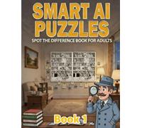 Smart AI Puzzles: Spot the differences Book for adults- Book 1
