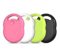 Smart Air Tag Tracker,Localizador Compatible con Apple Buscar (Sólo iOS,Android no Compatible),Buscador de Objetos Bluetooth para Llaves,Equipaje,Cartera,Bolsa,Batería Reemplazable,4 Pack Negro