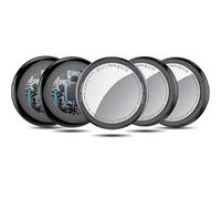 Smart Air Trackers Tag 5 Pack, Bluetooth Localizador de Llaves Funciona con Find My App (Solo iOS), rastreador Bluetooth y localizador de artículos con Sonido, rastreador de Equipaje, Negro Azabache
