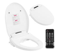 Smart - Asiento de inodoro con mando a distancia | Asiento de inodoro inteligente de bidé de 1300 W 220 V con calefacción de asiento, secado al aire caliente y varios modos de