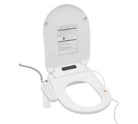 Smart - Asiento de inodoro eléctrico con agua caliente, asiento de calefacción, mando a distancia para familias, hoteles, instalaciones públicas, color blanco
