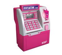 Smart ATM - Hucha electrónica para ahorrar dinero con contraseña, tarjeta interactiva, banco C con alimentador de cajero automático, cerdito de débito de facturas