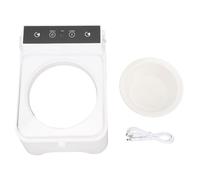 Smart Auto Cat Feeder Recargable Dispensador de Alimentos para Mascotas Tazón de Acero Inoxidable Tapa de automóviles para Gatos Mascotas pequeñas Food Dry Sequy Compatible (Rosa)