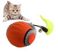 Smart Ball Cat Toy, Automatic Rolling Pet Toy, Bored Kitten Motion Activated Ball Toy, Motion Activated Automatic Ball Toy, USB Rechargeable Cat Toys, Easy To Use, Portable for Study Room, Park