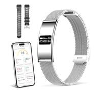 Smart Band, Pulsera Inteligente Hombre Mujer con Monitor de Sueño, Frecuencia Cardíaca, Saturación de Oxígeno, Múltiples Modos Deportivos Pulsera de Actividad, IP68, Compatible Android iOS, Plata