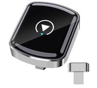 Smart Basteer Link Mini adaptador inalámbrico CarPlay para Apple iPhone, Plug & Play instantáneo, sin retrasos, con cable a dongle inalámbrico, control de voz multidispositivo para iOS 10+ y coches