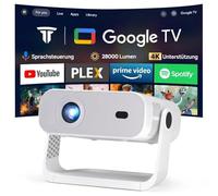 Smart Beamer Integrated Apps, Android 11,25000 lúmenes, nativo 1080P con soporte 4K, corrección trapezoidal, WiFi 6&Bluetooth 5.2, compatible con iOS/Android/PS5