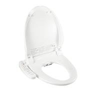 Smart Bidet - Asiento de inodoro con boquilla, tapa inteligente, bidé electrónico, asiento de inodoro con calefacción, luz nocturna y secadora, presión de agua ajustable, agua caliente, función de