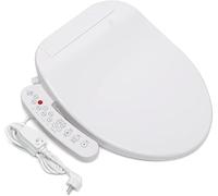 Smart Bidet Asiento de inodoro con calefacción, con boquilla, asiento de inodoro japonés con múltiples modos de limpieza, luz nocturna, temperatura de lavado ajustable, fácil de limpiar