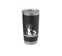 Smart Border Collie hace los deberes Vaso térmico de acero inoxidable de doble pared