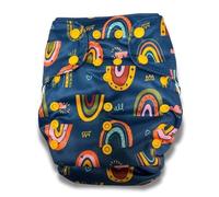 Smart Bottoms Dream Diaper 3.0 AIO Pañal de Tela Talla única (4-16 kg) - Pañal suave todo en uno, creciente, a prueba de fugas y sostenible (After the Storm)