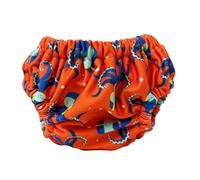 Smart Bottoms Pañal de natación reutilizable, sostenible, ajustable, puños suaves, botones laterales, apto para bebés de 3,5 a 22 kg (pulpo, S (3,5-7 kg)