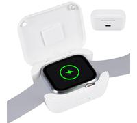Smart Bracelet Charging Case - Cordless Watch Charger | 750mAh Power Storage Device with Compact Charging Function, ABS Case with Magnetic Contact Connector, Wearable Accessory