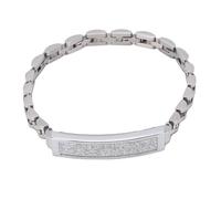 Smart Bracelet Fitness Tracker, Multiple Sports Modes Magnetic Charging Sleep Monitoring Fsa Wearables Health Tracker Wristband Fitness Equipment for Daily Workouts (Silver)