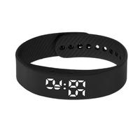 Smart Bracelet - Pulsera de actividad física para correr, caminar o hacer ejercicio | Reloj impermeable con podómetro Sleep Heart Rate Monitor, Step Counter for Workout Exercise, 12,5 - 18,5 cm
