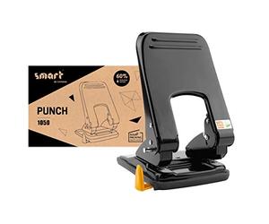 Smart by Leviatan Perforadora 50 Hojas - Perforadora Papel "1050" Ideal para Formatos A4, A5, A6, Folio - 60% de Reducción de Esfuerzo - Perforadora para Escuela, Oficina, Apariencia Moderna