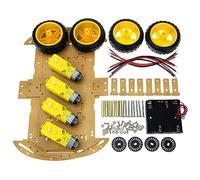 Smart Car Robot, 4wd Smart Robot coche chasis kit buena directividad giro flexible para entretenimiento,Otros suministros científicos y eduivos.