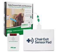 Smart Caregiver® - Alarma de salida inalámbrica con almohadilla de detección de presión para silla, te permite saber cuándo se levantan sin alarmarse en su habitación.