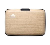 Smart Case by Ogon Design - Cartera con protección RFID - Portatarjetas Compacto y Minimalista para Hombres y Mujeres, Estampado de imitación de Madera de bambú, Taille Unique, Minimalista
