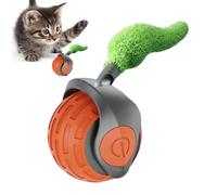 Smart Cat Toy with Tail, Interactive Rolling Chasing Toy Cat Ball, Two Speed Adjustment Automatic Moving Cat Toy Ball with Tail For Kittens, Fun Pet Toy For Cats and Kittens, Battery Operated