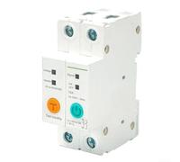 Smart Circuit Breaker 2P con función de conteo, interruptor WiFi DIN Rail para eWeLink, control remoto con control de voltaje/corriente, control por voz, protección contra sobrecarga, AC230 V (25 A)
