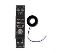 Smart Circuit Breaker para Tuya Smart App, 63 A 230 V WiFi, medición de potencia WiFi, control remoto, horario de control por voz, ajustable sobre/bajo voltaje, montaje de riel DIN de 35 mm